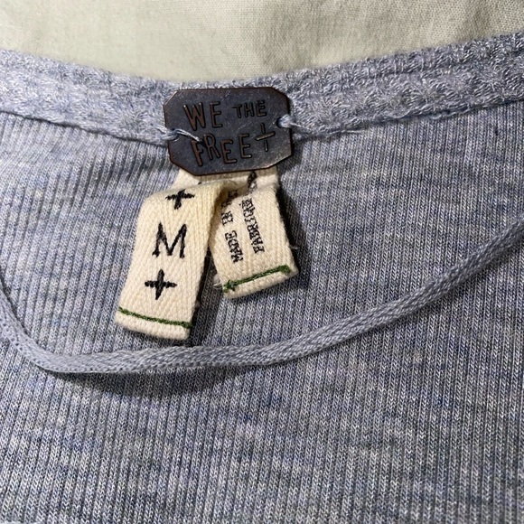 We The Free Free People Katalina Thermal in Mineral Gray Super Soft - Picture 6 of 8